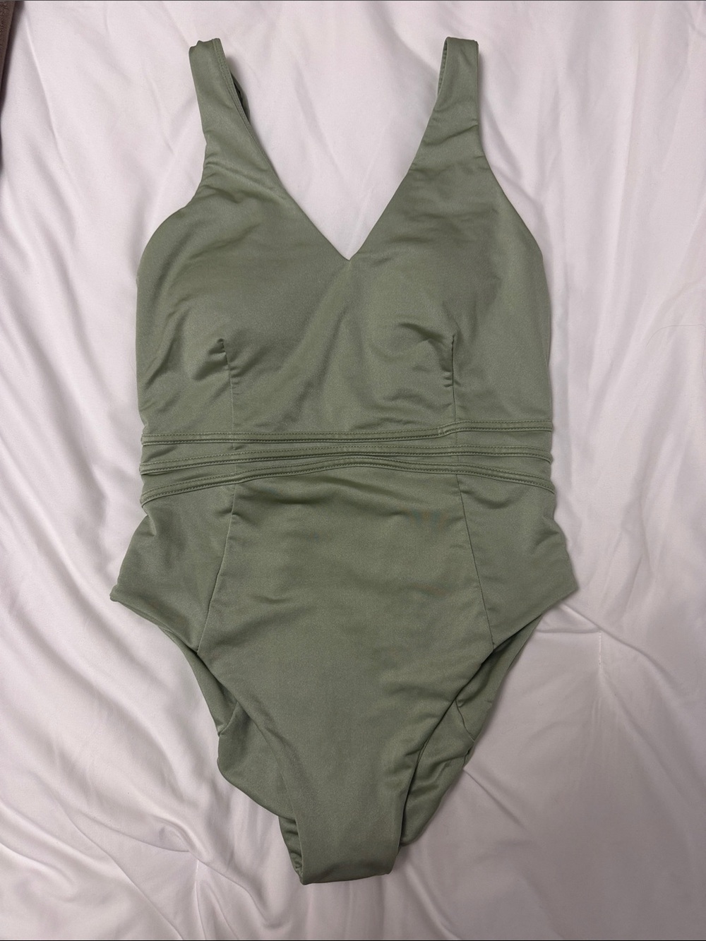 Buff Bunny Sage Green One-Piece Swimsuit